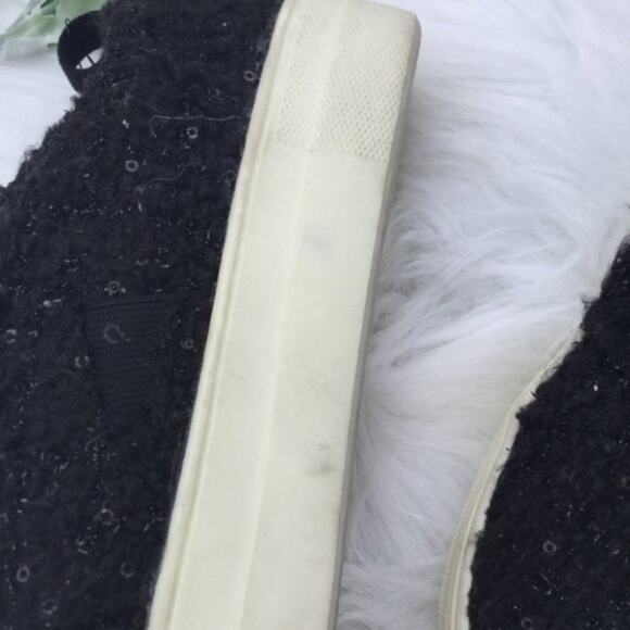 DV Black White Platform Shoes Sequin Size 6 Six - Picture 9 of 14